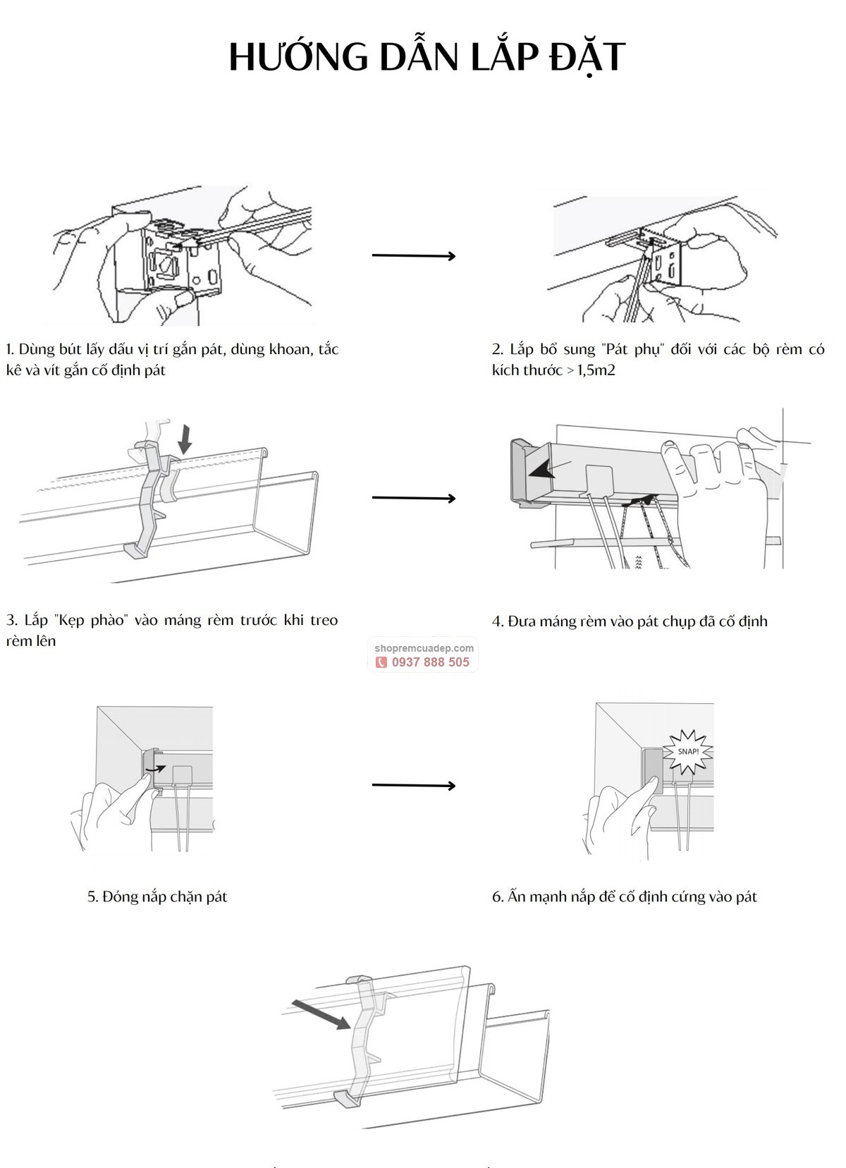 Lắp đặt Rèm Gỗ Sankaku